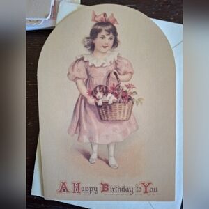 Antique Greeting Cards 15 w Envelopes  Variety